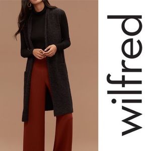 Aritzia Wilfred Olivie cardigan vest size XS